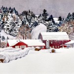 Duncan MacIntosh's Farm-watercolour 1010 Duncan MacIntosh's Farm-watercolour 1010