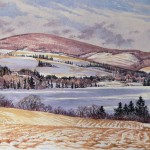 Sugarloaf from Williams Point- Watercolour Sugarloaf from Williams Point- Watercolour