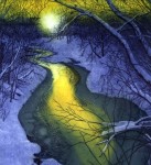 "Briely Brook from the Wheel" 2 plate etching 2003 "Briely Brook from the Wheel" 2 plate etching 2003