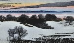 "Winter Evening Harbour Centre"-Etching "Winter Evening Harbour Centre" 2 plate etching 2006